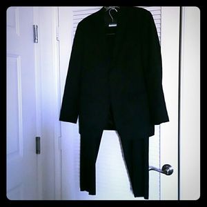 DKNY Navy Blue Paints Suit Tailored To Fit Double Buttons